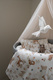 Waldin® tulle canopy with bracket Champagne