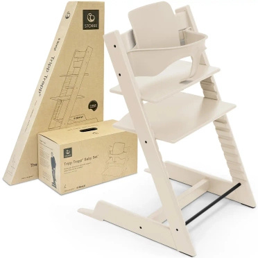 Stokke® Tripp Trapp® Chair + Infant Lounger Newborn Set | SoftMint