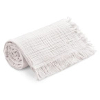 YOSOY | 100% MERINO WOOL DIAMONDS BLANKET| LIGHT DIRTY PINK