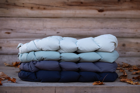 Lodger® waterproof double layer winter stroller sleeping bag light gray Taslon Drizzle