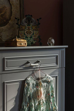 Bellamy® Ines 2-door tall chest of drawers | Neutral Grey
