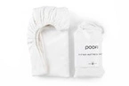 Poofi® prześcieradło 100% bawełna organiczna, 140 x 70 cm | Śmietanka