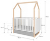 Bellamy Pinette crib 70x140 extendable to 160