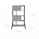 Bellamy Lotta grey bookcase