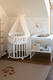 Waldin® tulle canopy with bracket Champagne