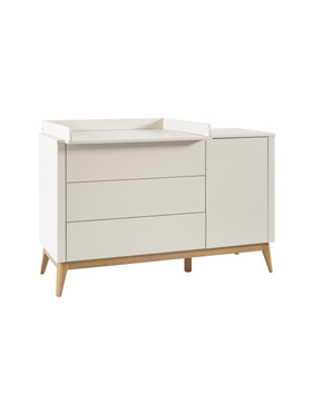 Pinio Miloo chest of drawers 3 drawers + 1 door champagne