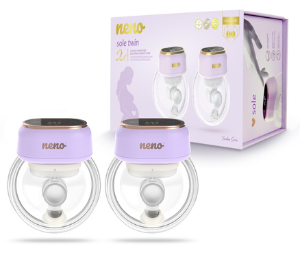 Neno® SOLE TWIN wireless, shell, electronic breast pump