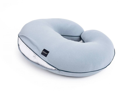 Poofi® nursing pillow 100% organic cotton | Dusty Blue
