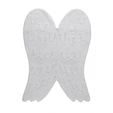 Lorena Canals® handwoven 100% cotton rug 120 x 160 cm | Wings Silhouette