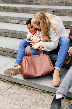 Childhome Mommy | Torba do wózka | Club Vegan Leather Dark Brown