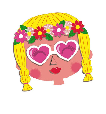 Janod | Magnetibook | Magnetic Puzzle | Funny Faces | Girl