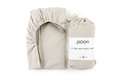 Poofi® 100% organic cotton sheet, 120 x 60 cm | Latte