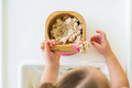 Eco rascals | Miseczka Bambusowa Głęboka z Przyssawką i Łyżeczką | Różowa