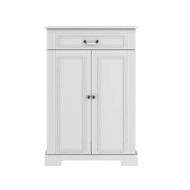 Bellamy® Ines 2-door tall chest of drawers | Elegant White