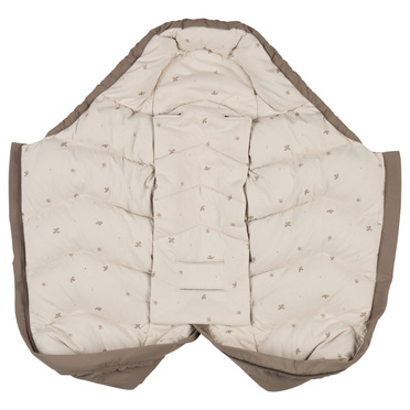 Lodger® waterproof double layer winter stroller sleeping bag light gray Taslon Drizzle