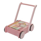 Little Dutch pram with blocks | Pink