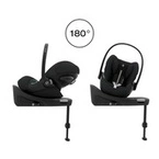 Cybex® Cloud G i-Size convertible 0-13 kg seat with swivel base | Moon Black Plus