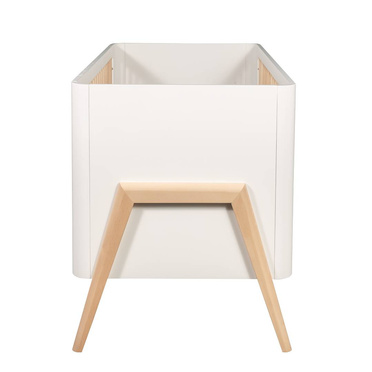 Troll Nursery | Torsten | Łóżeczko Dziecięce – 140 x 70 cm | White + Natural Wax
