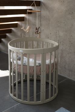 Waldin® 7in1 Oval crib