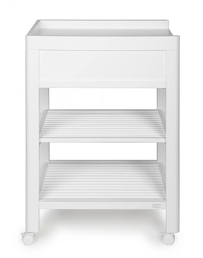 Troll Nursery | Lukas | Freestanding Changing Table on Wheels | White