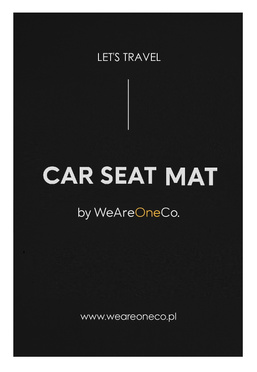 WeareOneCo Mata ochronna pod fotelik 