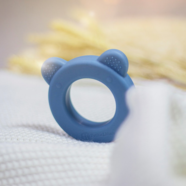 Petite&Mars® silikonowy gryzak z grzechotką Beary 