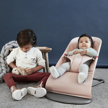 BabyBjorn | Bliss Baby Bouncer | Leżaczek-Bujaczek | 100% Bawełna | Old Rose