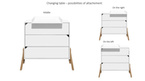 Bellamy Lotta / Pinette / Tatam snow changing table