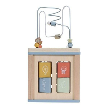 Little Dutch® wooden activation cube | Ocean blue