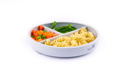 Baby In World® three-piece silicone plate with suction cup