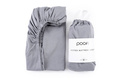 Poofi® sheet 100% organic cotton, 120 x 60 cm | Ash