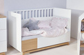 Bellamy |Nomi | Crib | 140x70 | White + Natural