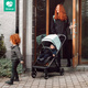 Thule® Shine 2w1 kompaktowy wózek głęboko-spacerowy | Alaska Blue on Black