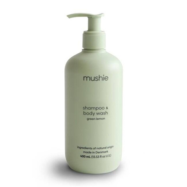 Mushie Organic shampoo and washing gel, from the first days of life - green lemon 400 ml