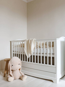 Bellamy Royal timeless white crib 70x140