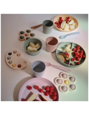 Mushie silicone spoons 2pack Ivory
