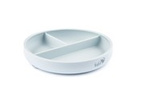 Baby In World® three-piece silicone plate with suction cup