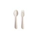Mushie Cutlery for Kids Ivory
