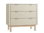 Pinio Miloo 3-drawer chest of drawers champagne