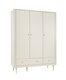 Pinio Miloo chest of drawers 3 drawers + 1 door champagne