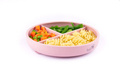 Baby In World® three-piece silicone plate with suction cup