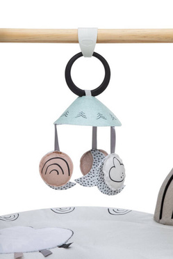 Tiny Love gymnastics / educational mat with wooden stand Decor black and white