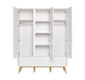 Pinio | Swing | 3-door closet | White