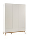 Pinio Miloo chest of drawers 3 drawers + 1 door champagne