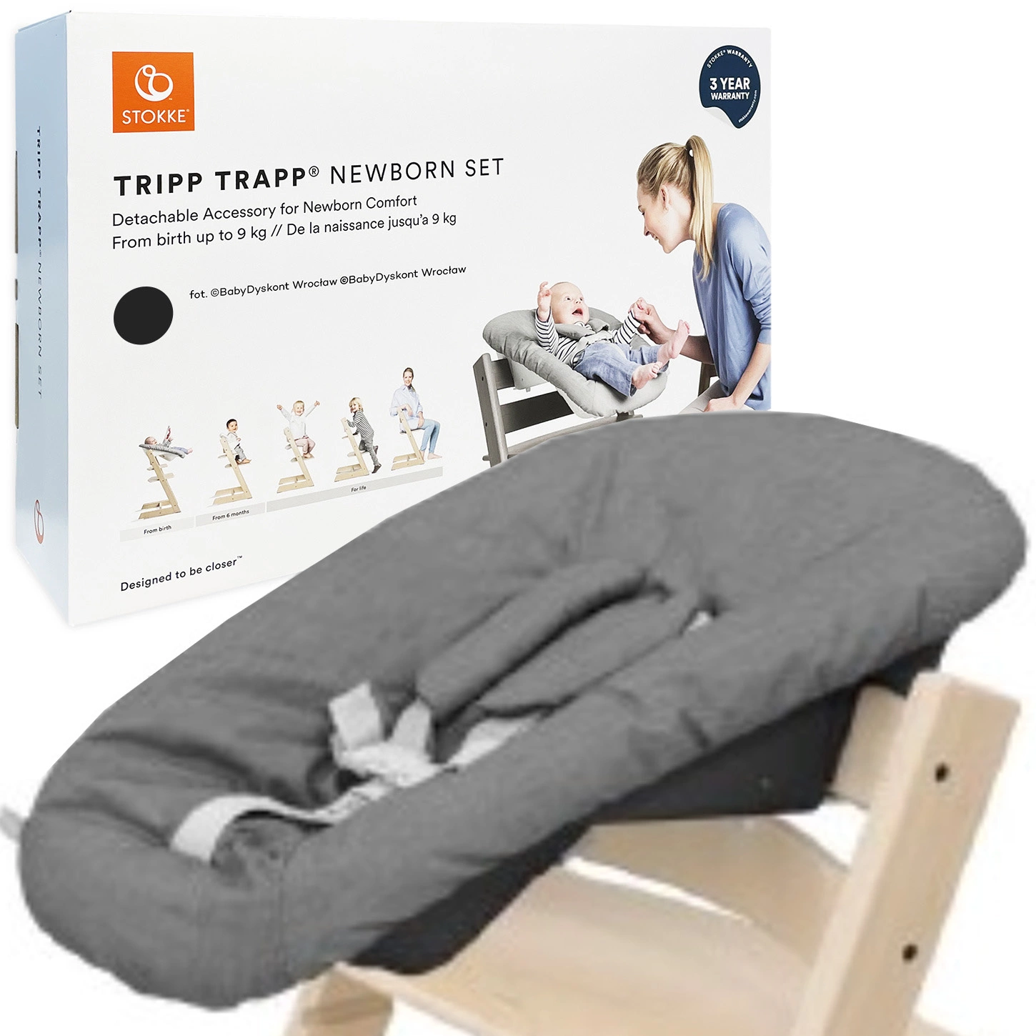 Stokke® Tripp Trapp® Newborn Set leżaczek – 3kiwi.pl® Wrocław