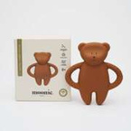 Moonie the Caramel bear teether made of natural rubber