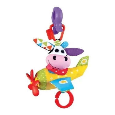 Yookidoo Musical Stroller Pendant with Melodies | Musical Airplane | Cow