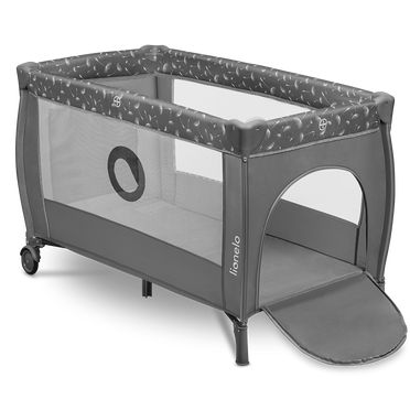 Lionelo Travel cot Stefi plus grey white