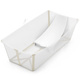 Stokke® Flexi Bath® X-Large + Newborn Support duża wanienka z wkładką | Sandy Beige 