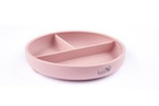 Baby In World® three-piece silicone plate with suction cup